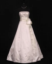 Ivory Ribbon Sash Belt Swiss Double Faced Satin for Wedding Dress Formal Gown