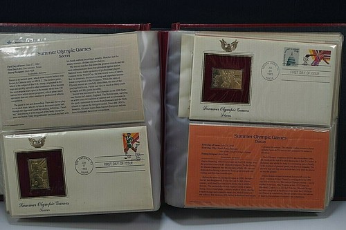16 GOLDEN REPLICAS 1984 U.S. OLYMPIC GAMES STAMPS SET 1st DAY COVER SET 22K GOLD - Bild 5 von 11