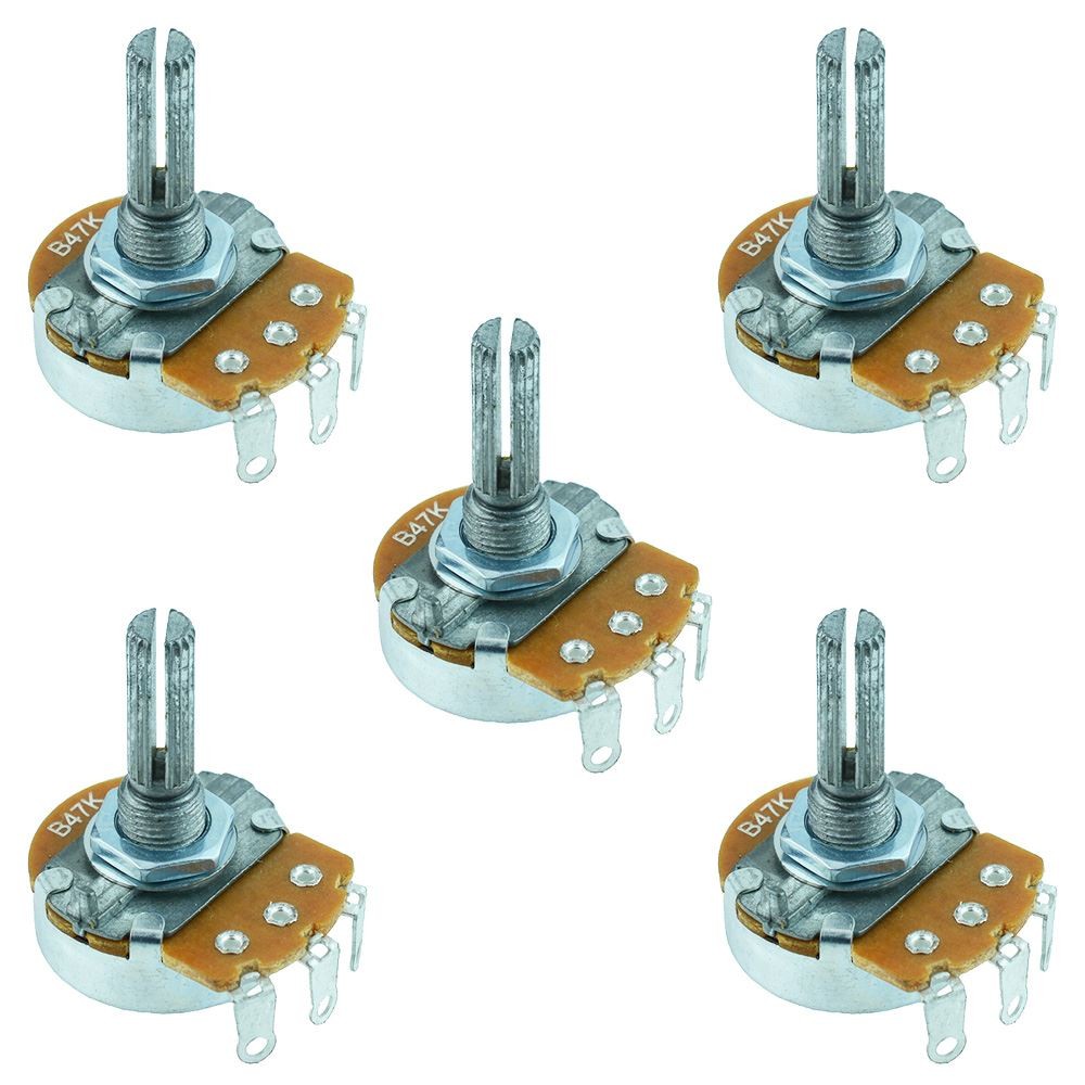 5 x 20K Linear 24mm Mono Potentiometer Pot