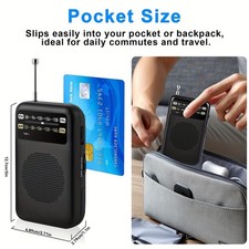 Lightweight Compact Clear Loud Signal-Strong Durable Handy Small Hand Held Radio