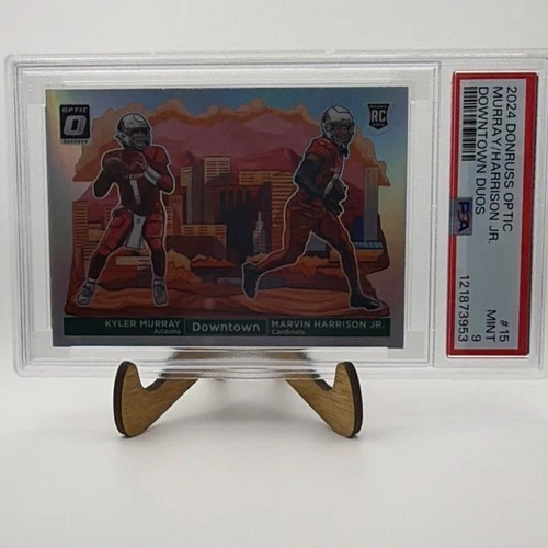 2024 Panini Donruss Optic Downtown Duos Kyler Murray Marvin Harrison Jr PSA 9 #…