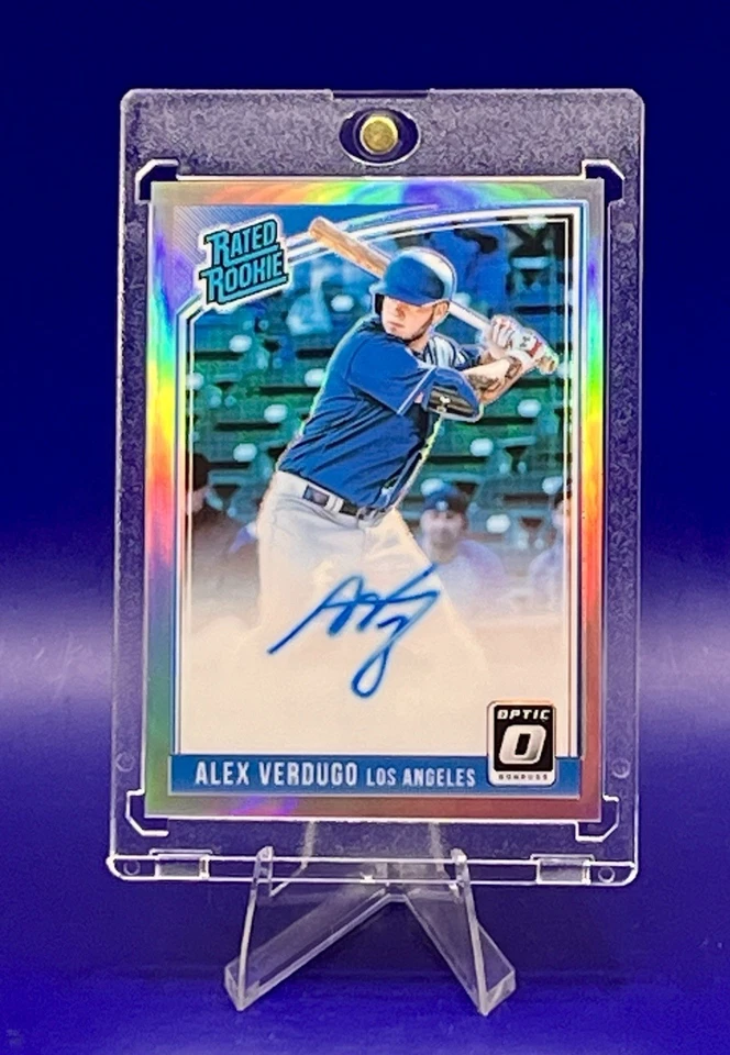 2018 Panini Donruss Optic Alex Verdugo Rated Rookie Prizm Autograph Auto - Image 4 of 4
