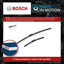 2x Wiper Blades (Pair) Flat / Aero type fits FIAT 500X Front 2014 on Set Bosch