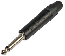 Image of NEUTRIK - Jack Plug, 6.35mm, Mono, Straight, Black