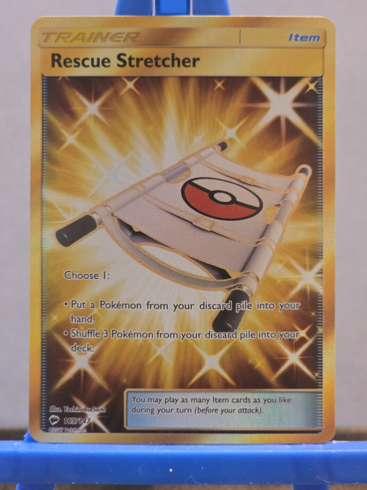 Rescue Stretcher (Secret) 165/147 Sm-Burning Shadows Holo