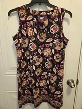Women's Lands' End Sleeveless DRESS - Size M/P - Multicolor