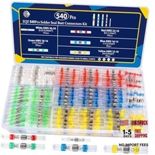 540PCS Solder Seal Wire Connectors Kit, Heat Shrink Solder Solder Seal 540PCS