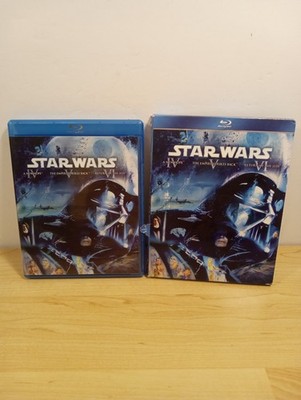 STAR WARS- EPISODES IV, V, VI ON BLU-RAY w/ Slipcover/ Free Shipping