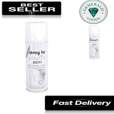 Glossy White 400ml Spray Paint - Waterproof Finish for Plastic Applications