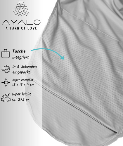 AYALO | AQUA WRAP | Perfecto en el agua | Perfecto para ducharse | De material Yogatex - Imagen 4 de 14