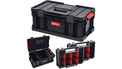 Skrzynka narzędziowa TWO TOOLBOX + 2 x Organizer TWO MULTI 257x181x65mm QBRICK S