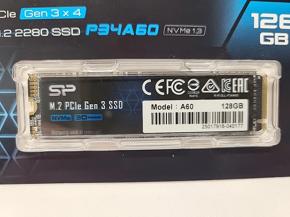 Silicon Power P34A60 M.2 2280 128GB PCI-Express 3.0x4 Internal Solid State Drive - Image 2 of 3