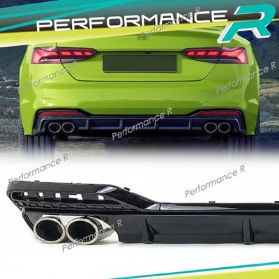 Heckdiffusor Chromblenden für Audi A5 F5 S-Line 2020+