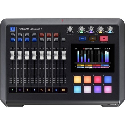 TASCAM Mixcast 4 Podcast Mixer, Recorder, and USB Audio Interface   043774034918