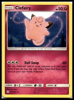 Clefairy 144/236 SM - Cosmic Eclipse Pokemon TCG