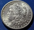 A 1902-O Morgan Silver Dollar. Beautiful Coin, BU