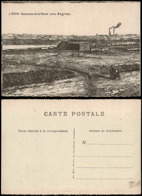 CPA Liévin Liévin Panorama de la Plaine verse Angres 1910