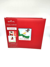 Hallmark Xmas Christmas Instant Scrapbook Photo Album 20 Embellished Pages NEW