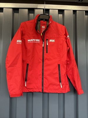 Helly Hansen Crew Midlayer Sailing Jacket Men M Red Embroidered Full Zip
