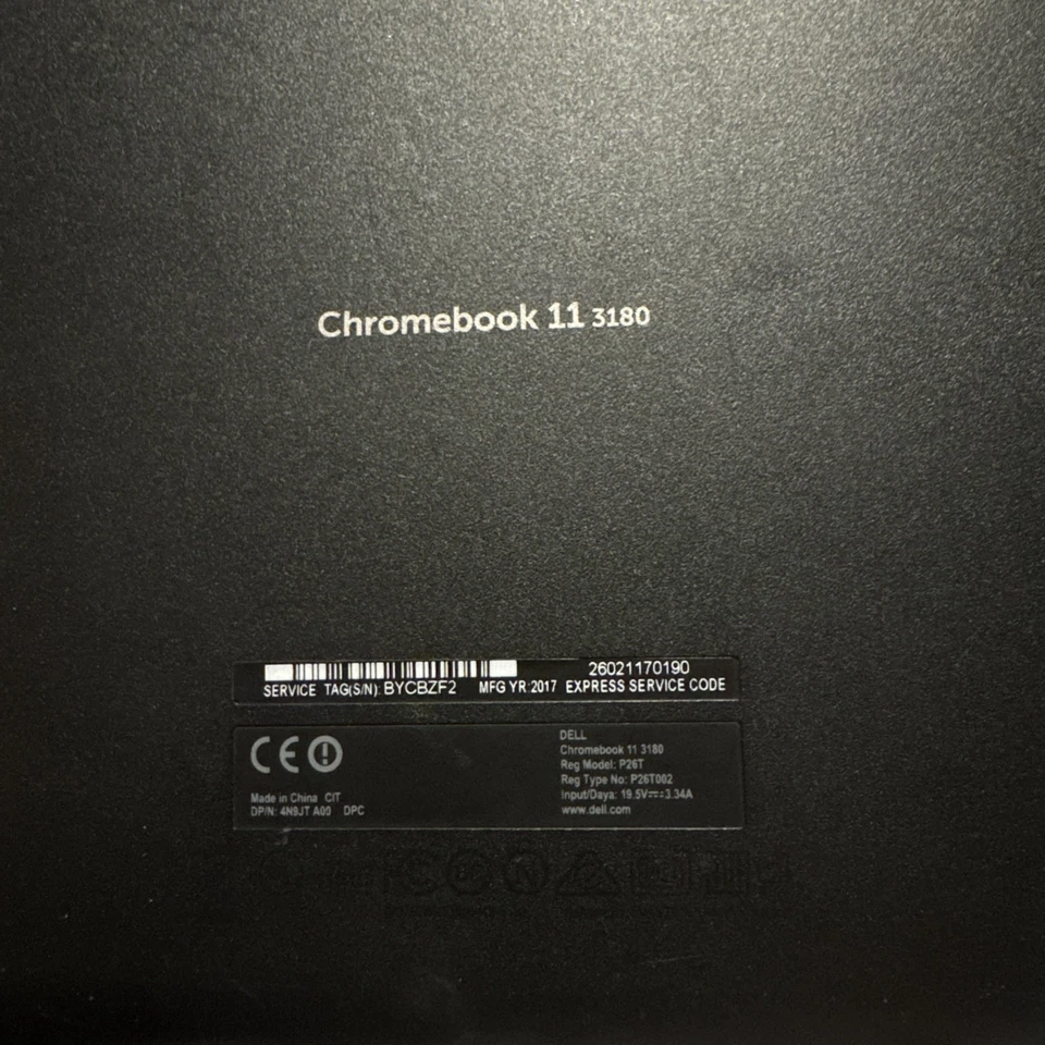 Dell Chromebook 11 3180 Celeron 4GB RAM 16GB SSD Chrome OS Pantalla táctil Foto 2 de 4
