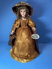 Vintage “Jillian” Collectible Memories Porcelain Doll 16” Autumn Colors VGC
