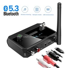 Bluetooth 5.3 Home Stereo Audio Receiver AUX USB Optical HD Music to RCA Adapter