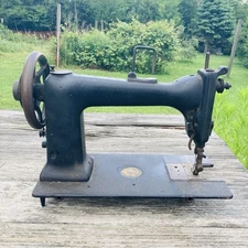 Antique Wheeler & Wilson Sewing Machine D-9 Moves Freely Sold As-Is