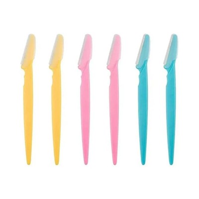 6 Stück Augenbrauenrasierer Gesichtshaarentferner Rasierer Trimmer Shaper, Peeling.