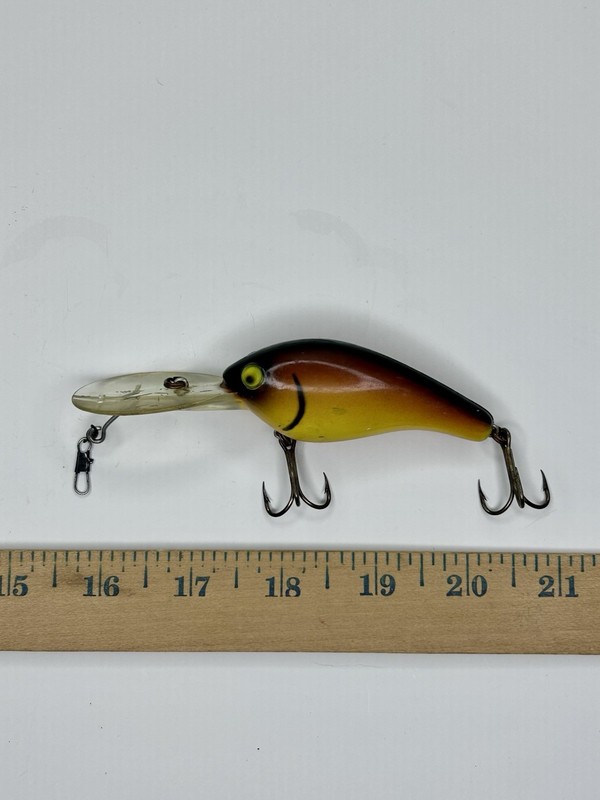 Vtg Deep Crank Bait Fishing Lure Unbranded Optional Weighted Bill
