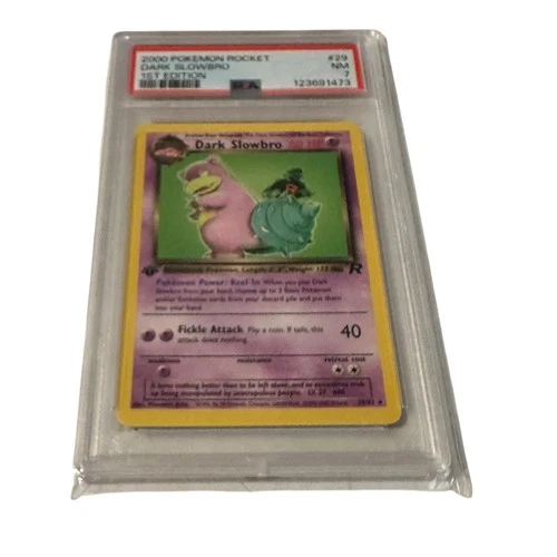 2000 PSA 7 Pokemon Dark Slowbro 1st Edition Rocket #29 Graded