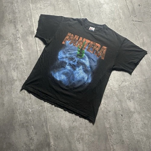 Pantera Shirt Mens L Black Faded Far Beyond Driven T 1990s vintage concert t-shirt, vintage, single stitch, B+ condition