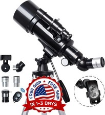 Telescopios refractores astron micos con  ptica multicapa, color negro, NUEVO US