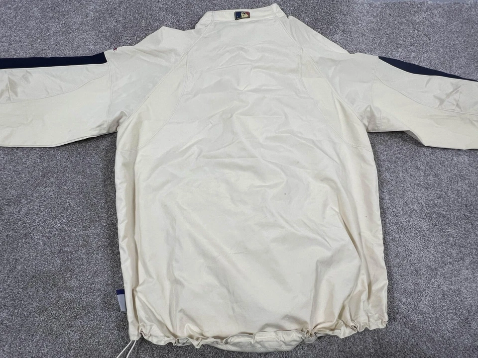 Chaqueta de los Medias Rojas de Boston para Hombres Mediana MLB Béisbol Pullover Cremallera Majestuosa Base Genial Foto 3 de 4