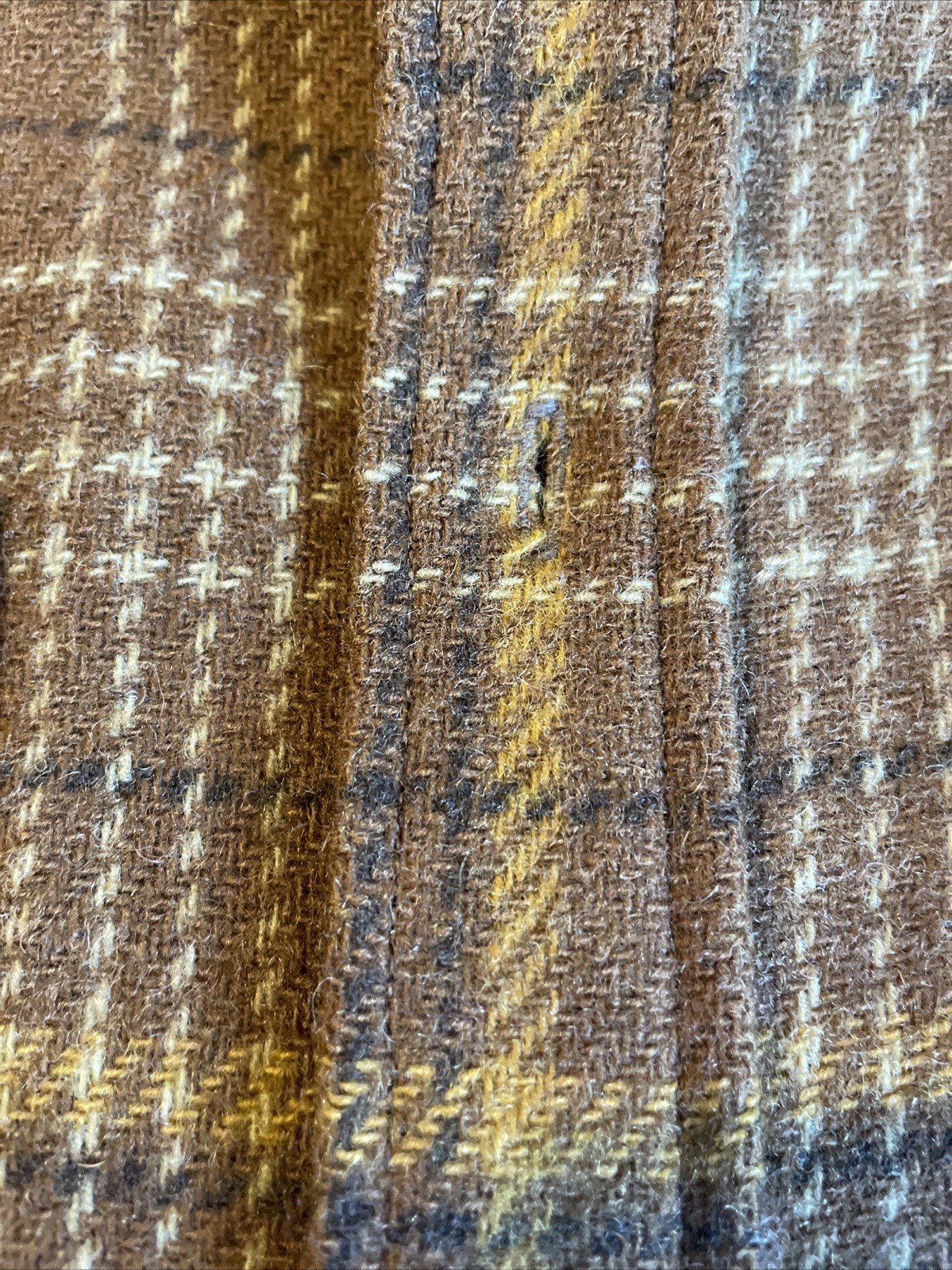 Pendleton Wool Shirt Long Sleeve Medium Gold Brow… - image 4