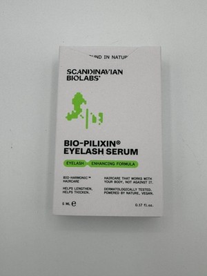 Bio-Pilixin Eyelash Serum 5ml Jade Roller Applicator Fuller Lashes Vegan Sealed
