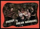 Freddy vs Warriors Fright Flicks 1988 Topps Horror Sticker Card #7 (NM)