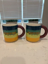 Tabitha Brown Target Coffee Mug 15oz Stoneware Stripe Pattern Coffee Business