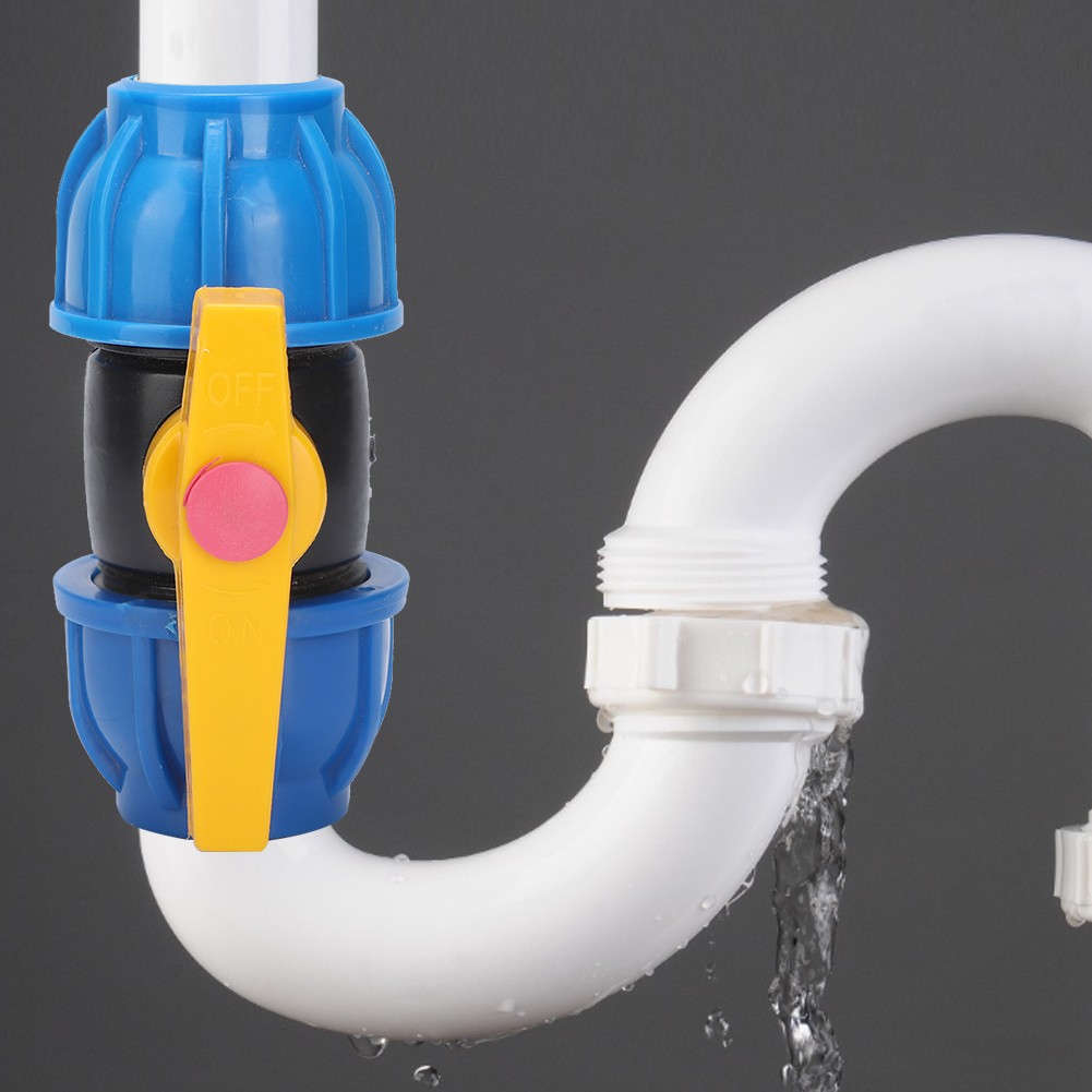 High Quality PE Water Pipe Fittings Ball Valve Quick Adapter Easy To Use