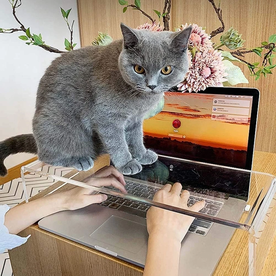 Durable Acrylic Keyboard Protector - Stylish Monitor Stand - Image 4 of 4