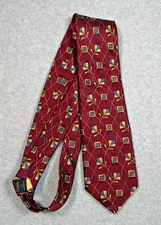 Robert Talbott Nordstrom Geometric Silk Tie Luxury Old Money Preppy 59"x3.75"