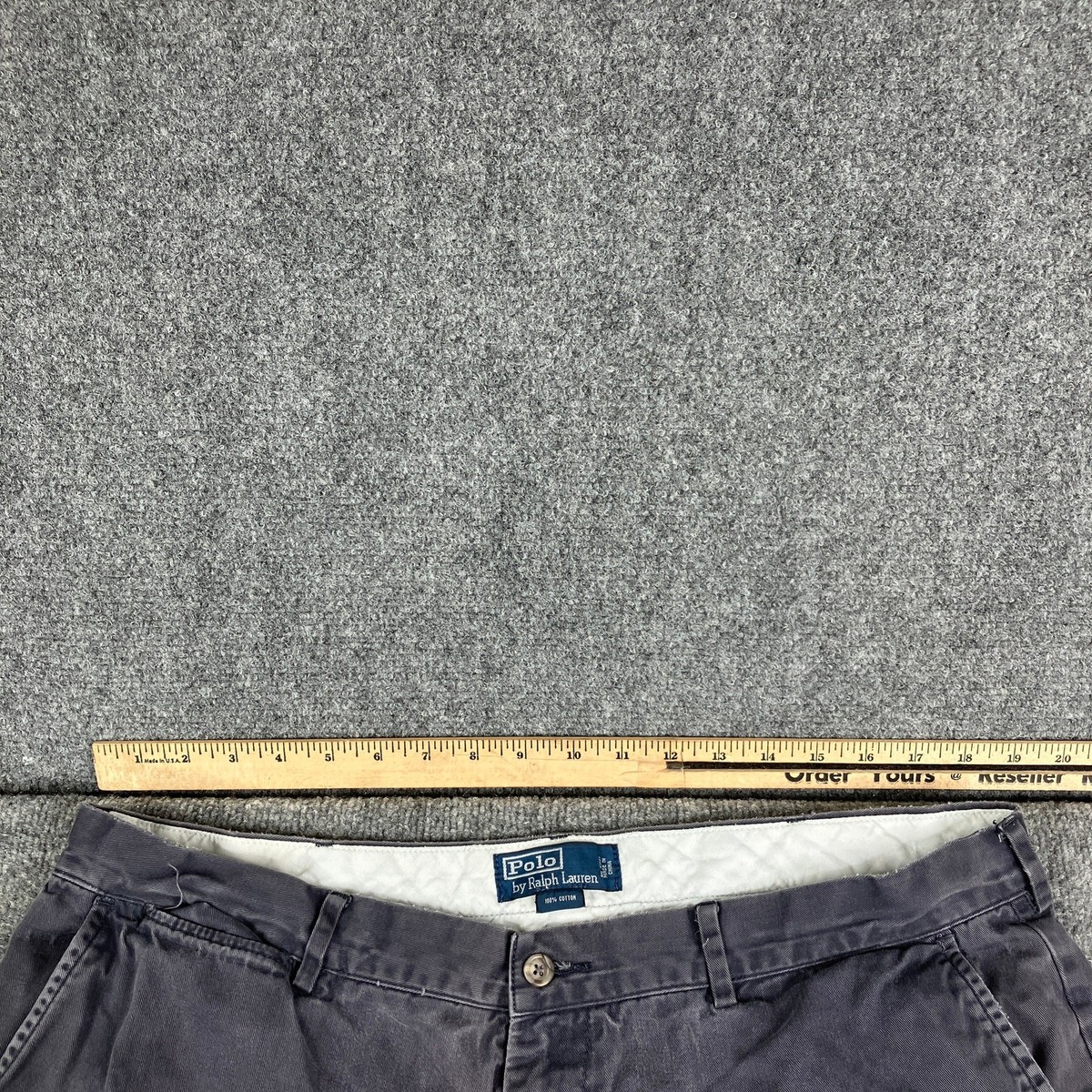 Polo Ralph Lauren Pants Mens Gray Chino Relaxed Fit Casual Classic
