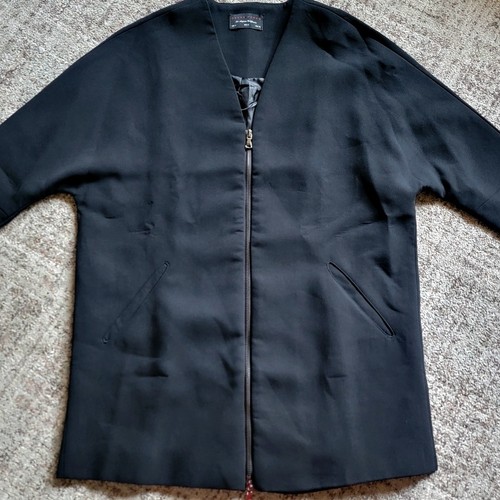Chaqueta Blazer Dress Forum Negra Sin Cuello Talla Pequeña - Imagen 3 de 12