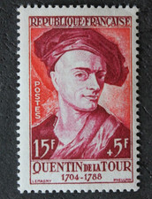 Timbre - FRANCE - Quentin de la TOUR - YT 1110 - Neuf **- 1957