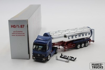 Herpa MB Actros MP1 tanker semi ''Lechner'' silver 1:87 /H28438