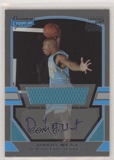 2003-04 Bowman Signature Silver 42/249 David West #82 Auto 5w7