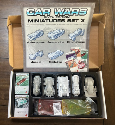 Car Wars Sixth Edition Steve Jackson Games Board Game Miniatures Set 3