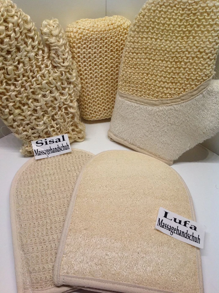 KEINE ANGABE Wellness Utensilien Sisal Pad Handschuh Massagehandschuh Massageschwamm wählbar