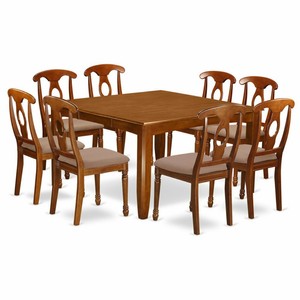 East West Furniture Parfait 9 Piece Keyhole Dining Table Set Ebay
