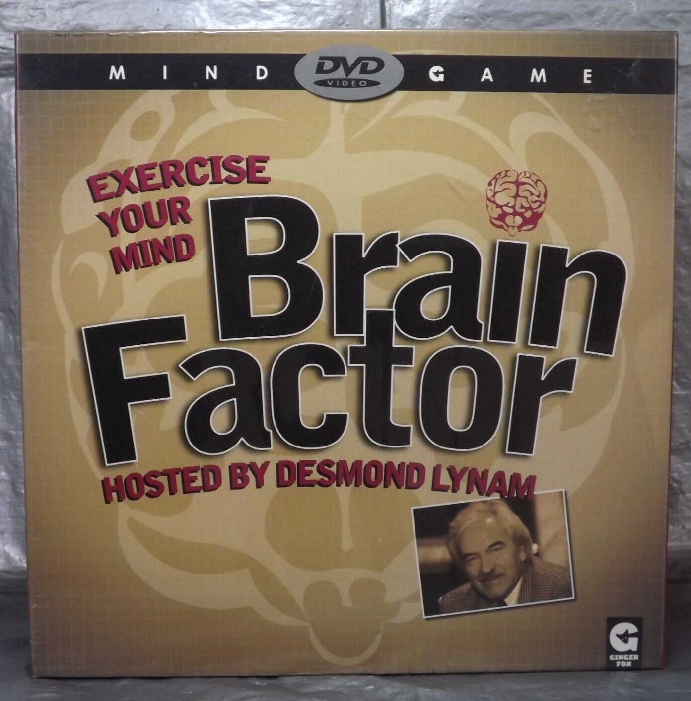 Brain Factor DVD Mind Game Rated E Puzzles 1+ Players Age 14+ Ginger Box Sealed