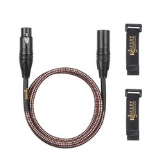 Clef Audio Labs XLR Male to XLR Female, Shell/Grey Copper Braided 20FT1PK
